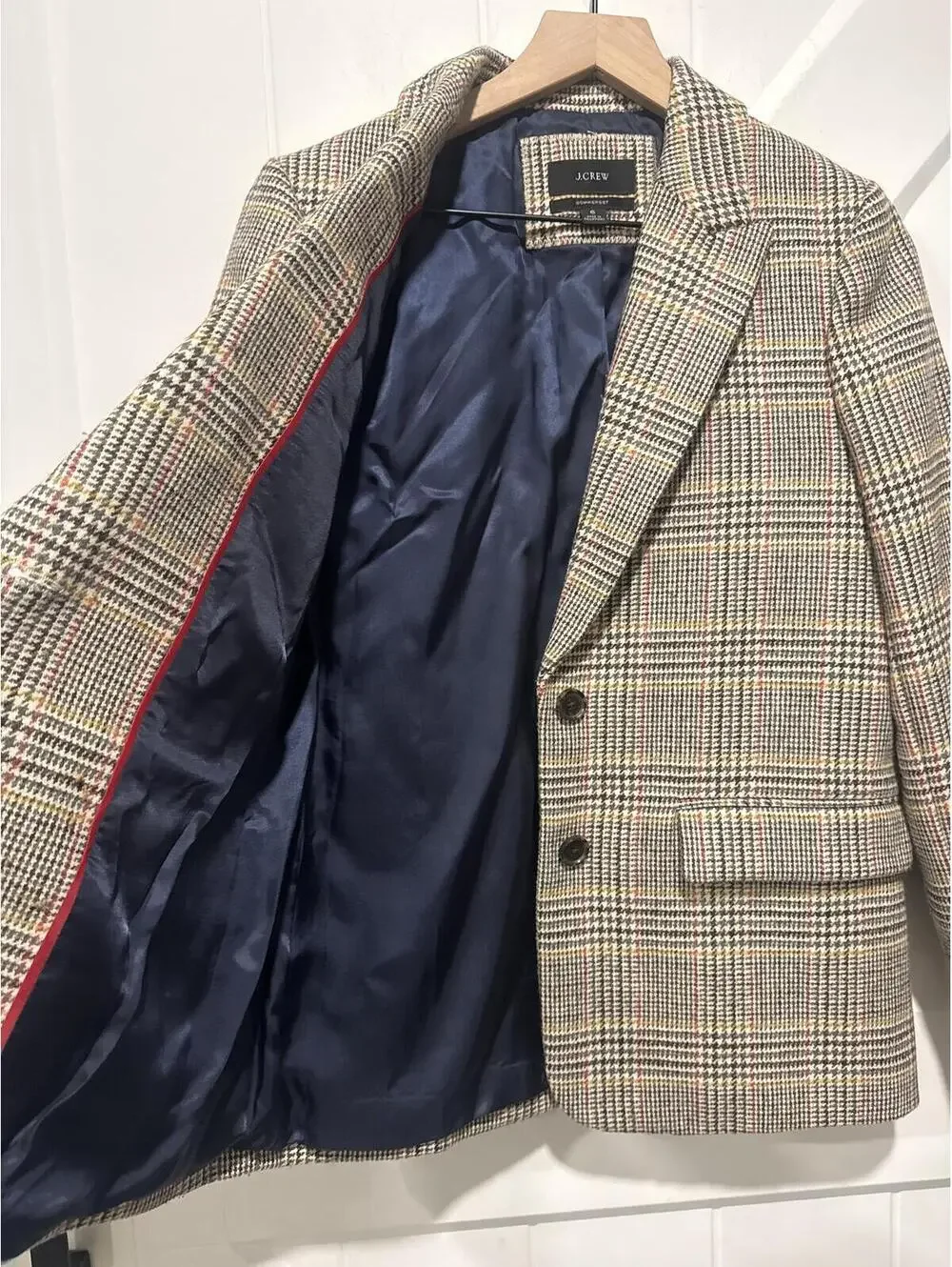 J.Crew Sommerset Plaid Blazer, Size 6